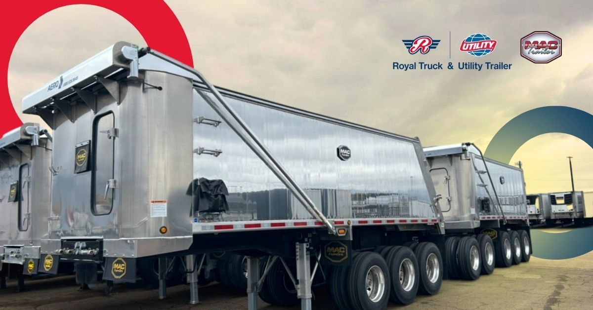 Mac Trailers Parked | MAC Trailer Dealership | Royal Truck & Utility Trailer