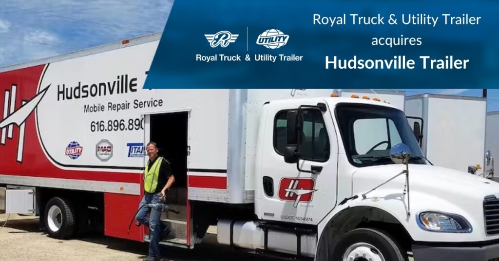 A Man Walking Out of A Hudsonville Trailer Mobile Repair Service Truck | Royal Truck & Utility Trailer Acquires Hudsonville Trailer