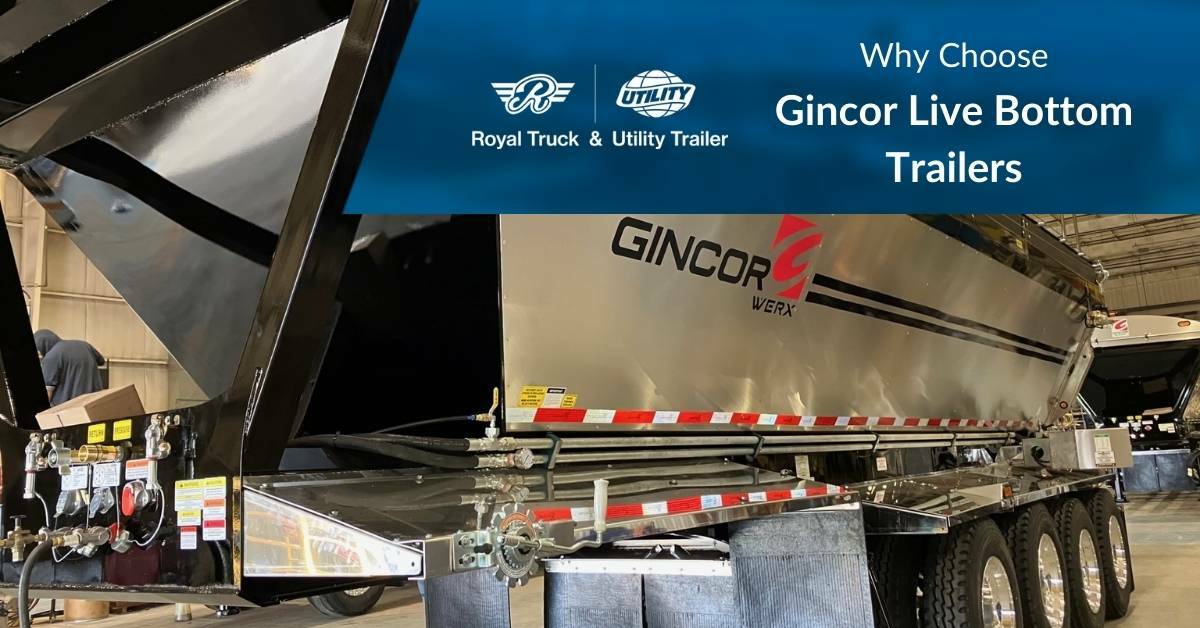 Brand New Gincor Werx Live Bottom Trailer Parked Inside | Why Choose Gincor Live Bottom Trailers | Royal Truck & Utility Trailer