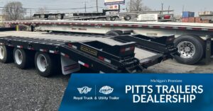 Pitts Trailers Parked | Pitts Trailers Dealership | Royal Truck & Utility Trailer