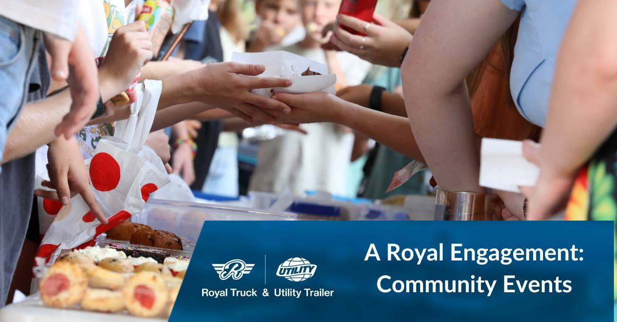 People Volunteering By Handing Our Food | A Royal Engagement: Community Events | Sponsored Event Lineup | Royal Truck & Utility Trailer