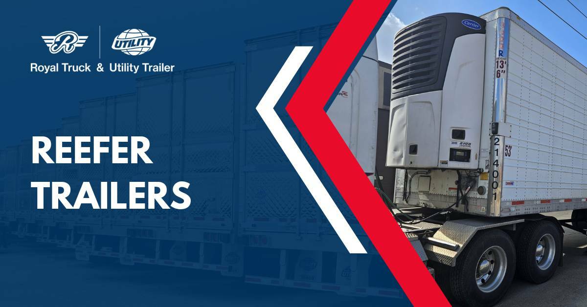 Front View of a Reefer Trailer | Reefer Trailers | Royal Truck & Utility Trailer