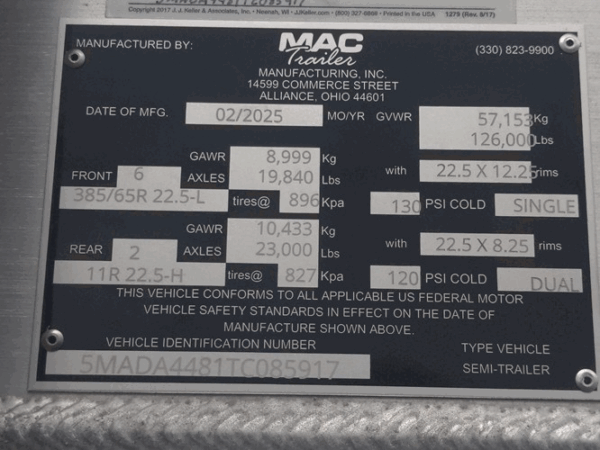 2026 MAC Aluminum Dump | 8-Axle | PLUS - Image 12