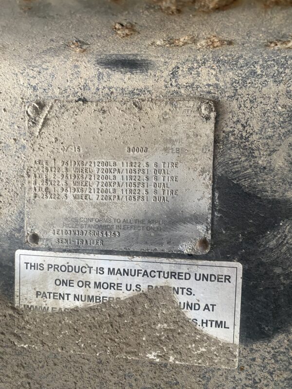 2016 East Steel Dump | Triple 10 | Used | 054363 / 054364 07
